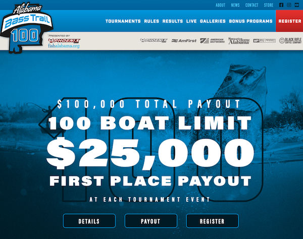 Alabama Bass Trail 100 screenshot