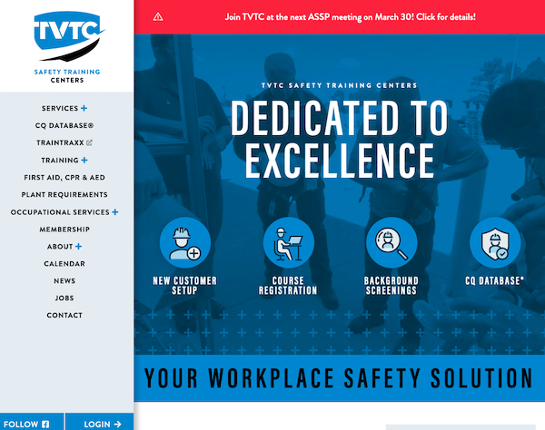 Tennessee Valley Training Center screenshot